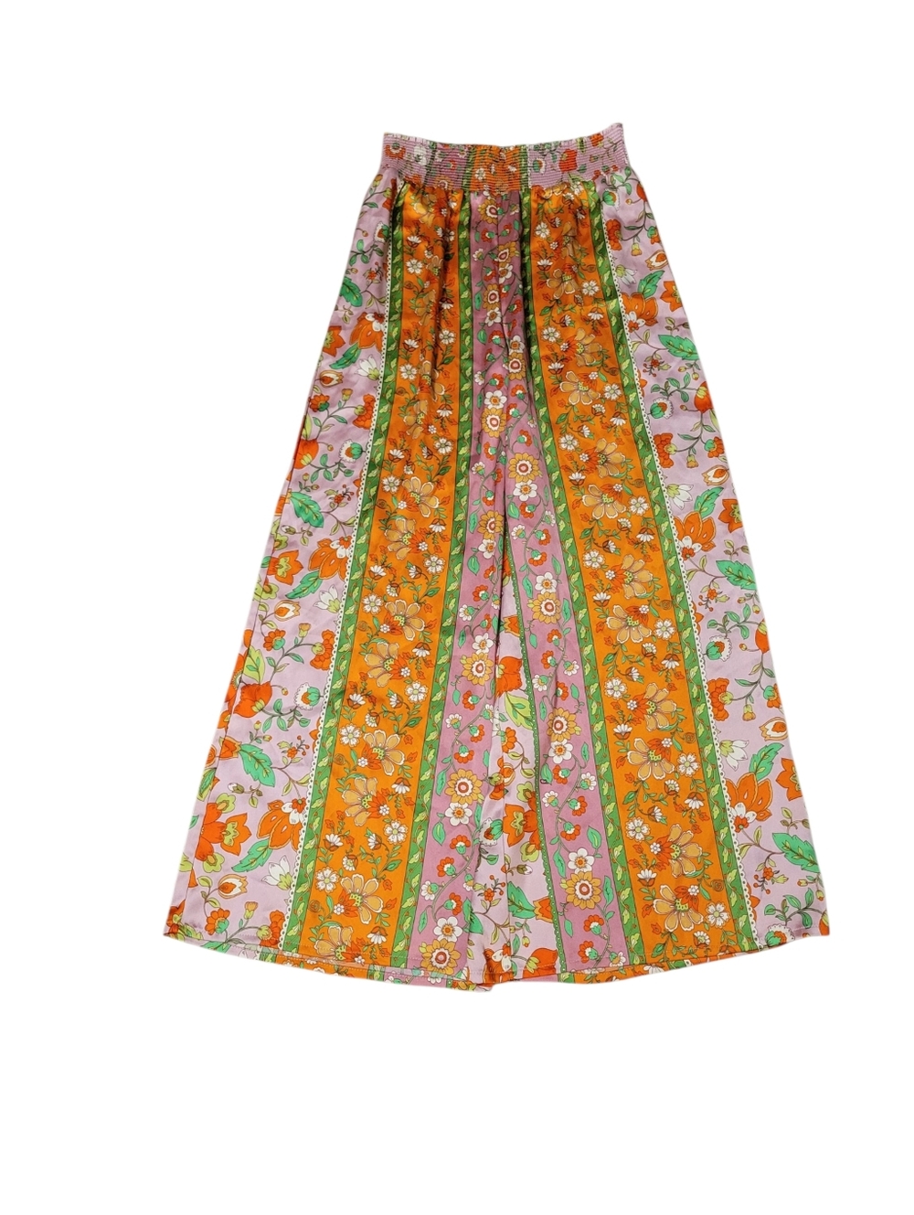 House Of Harlow Wide Leg Floral Boho Pants - Picture 2 of 7